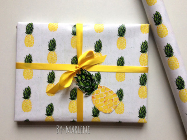 Geschenkpapier Ananas